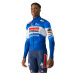 CASTELLI Cyklistický dres s dlouhým rukávem zimní - SOUDAL QUICK-STEP 2024 THERMAL - modrá/bílá/