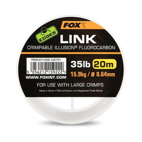 Fox fluorocarbon edges link illusion čirý 20 m - 0,53 mm 25 lb