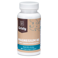 GRIZLY Magnesium bis-glycinát + vitamin B6 60 kapslí