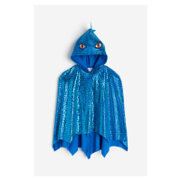 H & M - Třpytivý maškarní plášť - modrá