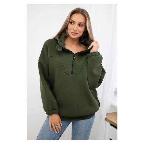 Kesi Mikina Harlov se zapínáním na zip a s kapucí Barva: Zelená