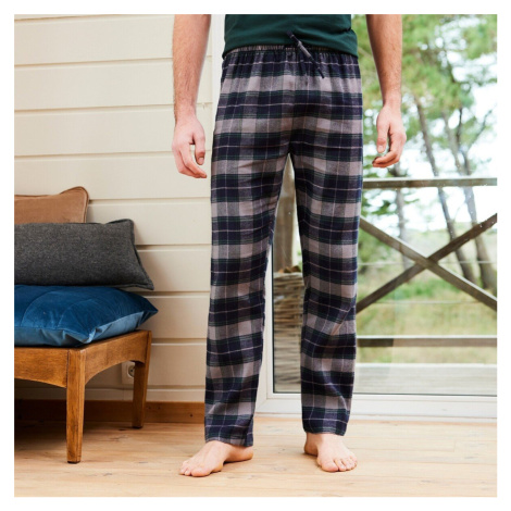 Pyžamové kalhoty s pružným pasem, z kostkovaného flanelu Blancheporte