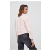 Džínová bunda Sisley dámská, růžová barva, přechodná
