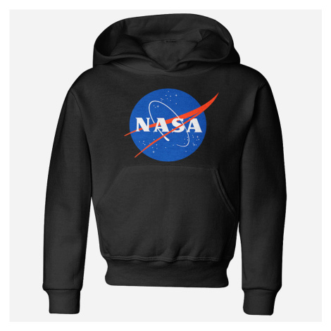 NASA mikina, Insignia / Logotype Hoodie Black, dětská HYBRIS