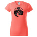 DOBRÝ TRIKO Vtipné dámské vodácké tričko NA ŘECE Barva: Tmavě šedý melír