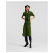 Šaty karl lagerfeld s slv knit dress zelená