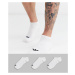 Adidas Originals adicolor Trefoil 3 pack trefoil trainer socks in white