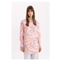 DEFACTO Relax Fit Printed Long Sleeve Tunic