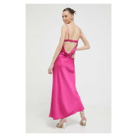 Šaty Abercrombie & Fitch růžová barva, maxi