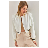 Bianco Lucci Women's Ribbed Lined Jacket