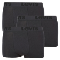 3PACK pánské boxerky Levis černé (905042001 001)