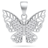 Brilio Silver Okouzlující stříbrný přívěsek Motýl PT34W