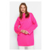 Trendyol růžový španělský pletený svetr s vysokým výstřihem