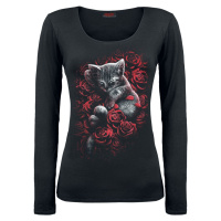 Spiral Bed Of Rose Dámské tričko s dlouhými rukávy černá