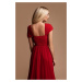 Červené společenské šifonové šaty