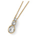 Oliver Weber Pozlacený náhrdelník s krystaly Swarovski Company 12146G