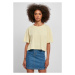 Ladies Short Oversized Tee - softyellow