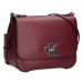 Dámská crossbody kabelka Calvin Klein Nikol - vínová