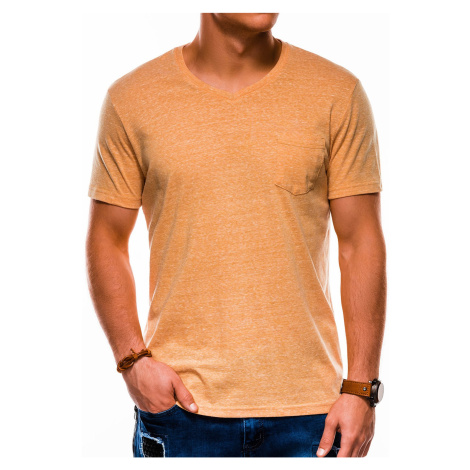 Pánské tričko bez potisku S1045 - žlutá