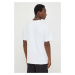 Bavlněné tričko MSGM bílá barva, s potiskem, 3640MM118.247002