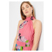 Bonprix BODYFLIRT žerzejové šaty s květy Barva: Růžová, Mezinárodní