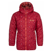 Dívčí zimní prošívaný kabát Kilpi DAMIA-JG tmavě červená