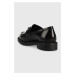 Kožené mokasíny Vagabond Shoemakers ALEX W dámské, černá barva, na plochém podpatku, 5548.004.20