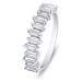 Brilio Silver Třpytivý stříbrný prsten s čirými zirkony RI096W