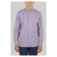 Košile trussardi shirt italian collar micro fantasy fialová