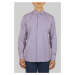 Košile trussardi shirt italian collar micro fantasy fialová