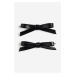 H & M - Vlasová sponka's mašlí 2 kusy - černá