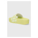 Pantofle Liu Jo MYKONOS 01 dámské, zelená barva, na platformě, BA4129EX004S1318