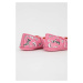 Dětské kožené baleríny Camper Twins růžová barva