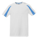 Starworld Unisex kontrastní sportovní tričko SW309 White