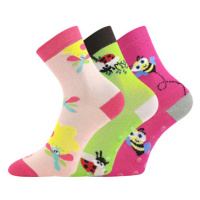 Lonka Woodik Abs Dětské trendy ponožky - 3 páry BM000003339900100168 mix holka