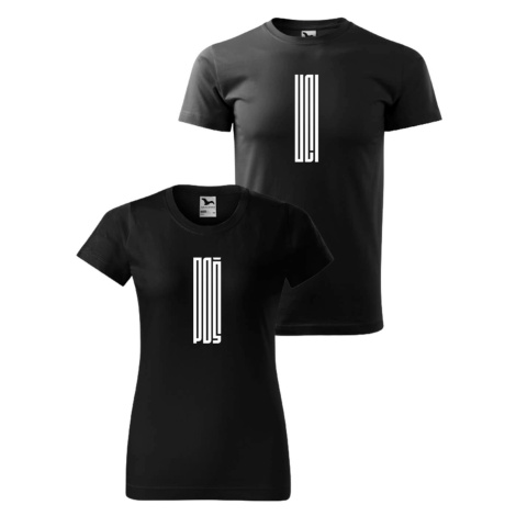 DOBRÝ TRIKO Párová trička s vtipným potiskem POŠ-UCI Barva: 2x Černé tričko
