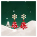 Éternelle Vánoční náušnice se zirkony Vánoční stromeček E1401/MCK Zlatá