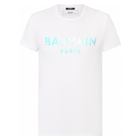 BALMAIN Paris Logo White tričko
