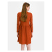 Oranžové dámské žebrované krátké šaty SuperDry Jersey