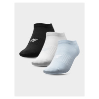 4F HJL22-JSOD001 LIGHT BLUE+WHITE+DEEP BLACK Ponožky EU HJL22-JSOD001 BLUEWHITEBLACK