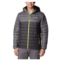 Columbia POWDER LITE HOODED JACKET Pánská bunda, tmavě šedá, velikost