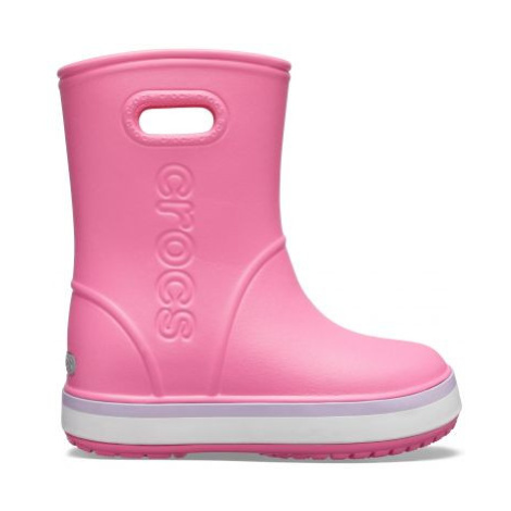 holínky Crocs Crocsband Rain Boot - Pink lemonade/Lavender