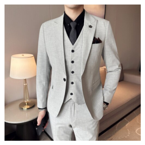 Trojdílný oblek s vestou Luxury s korunou JFC FASHION