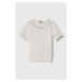 Dětské tričko Sisley bílá barva