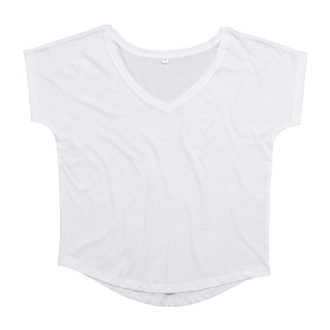 Mantis Dámské triko do V z organické bavlny P147 White