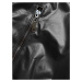 Krátká černá bunda s ozdobnými stahovacími lemy (16M9087-392)