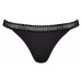 Dámská tanga GO Ribbed R Tanga C2P - - černé 0004 - SLOGGI