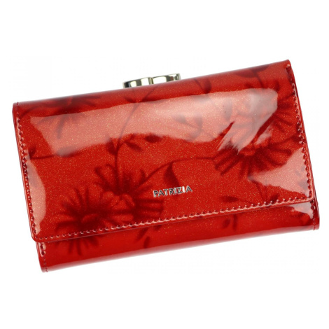 Luxusní dámská kožená peněženka Roslin, červená PATRIZIA
