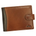 Pánská kožená peněženka EL FORREST 515-21 RFID hnědá