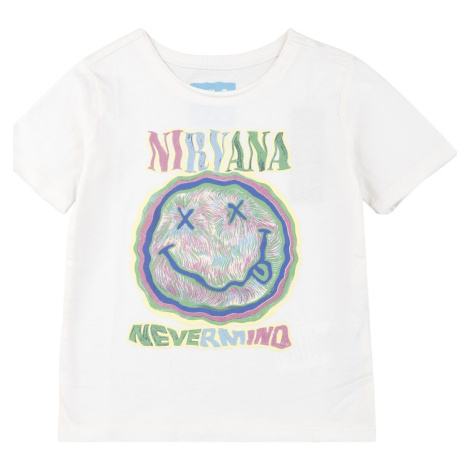 Nirvana Amplified Collection - Kids - Scribble Smiley detské tricko šedobílá